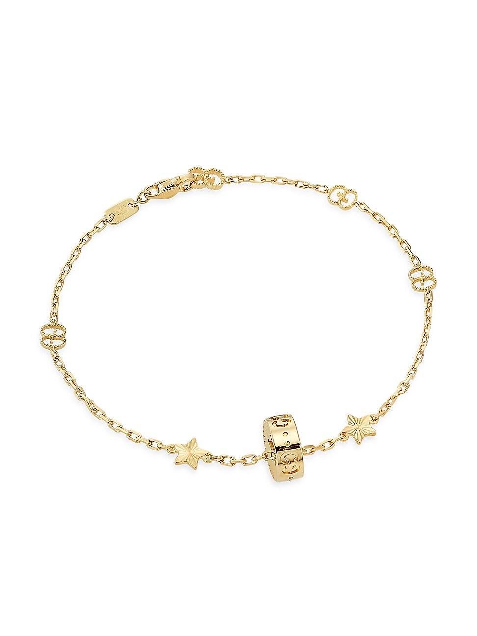 Womens Icon 18K Yellow Gold GG Charm Bracelet Product Image