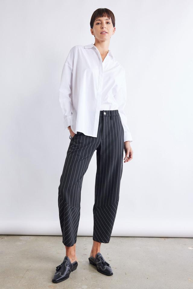 The Pinstripe Wide-ish Pants Product Image