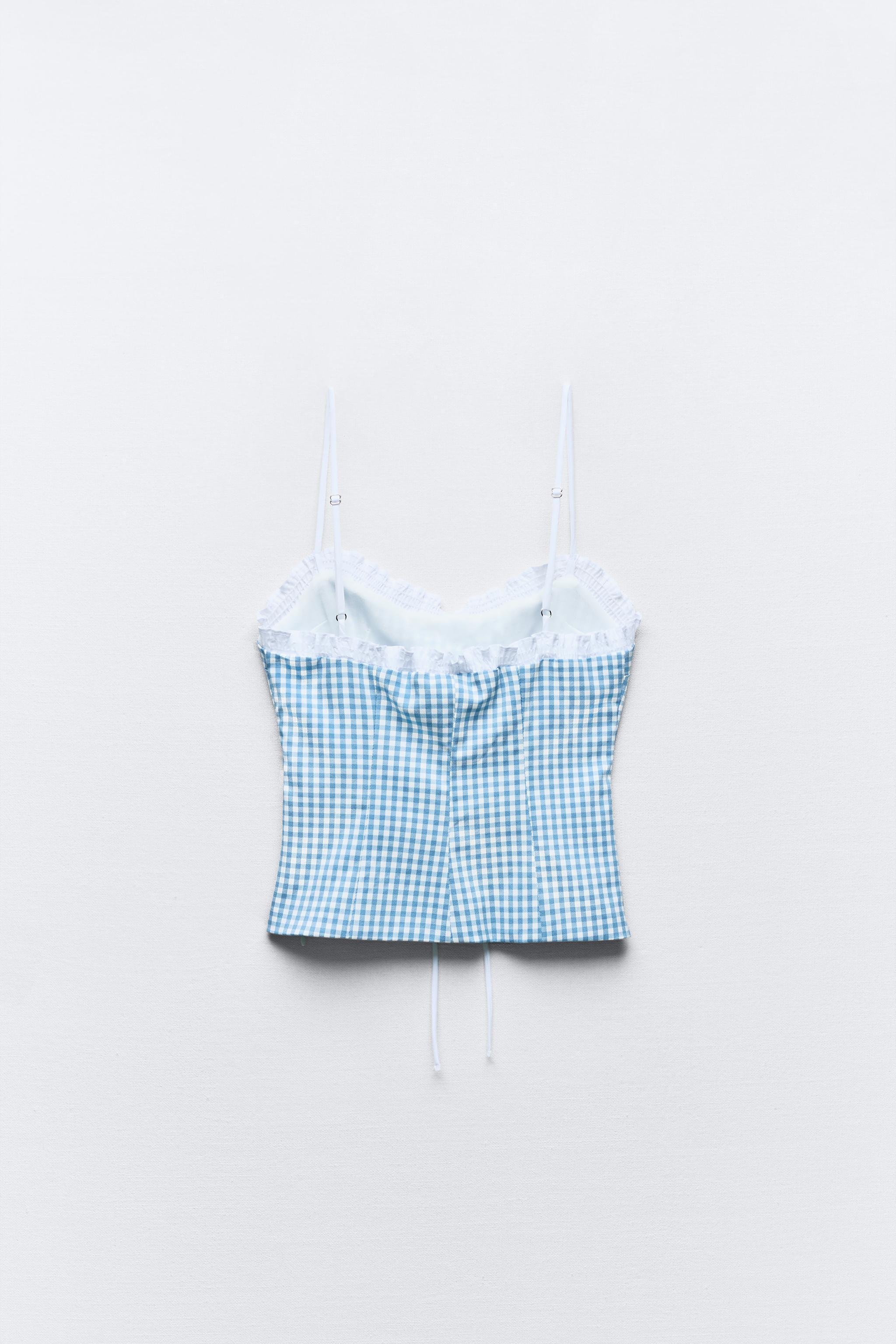 GINGHAM TOP WITH BOW Product Image