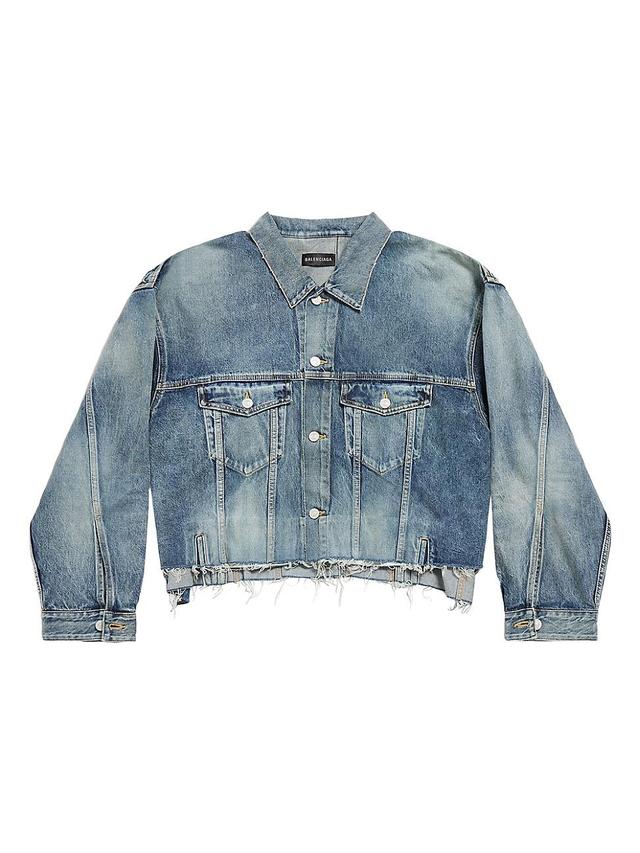 Womens Deconstructed Denim Jacket Product Image