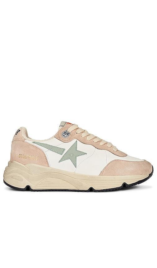 Star Mixed Leather Running Sneakers Product Image