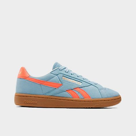 Reebok Womens Reebok Club C Grounds UK - Womens Running Shoes Soft Blue/Supercharged Coral/Gum Product Image