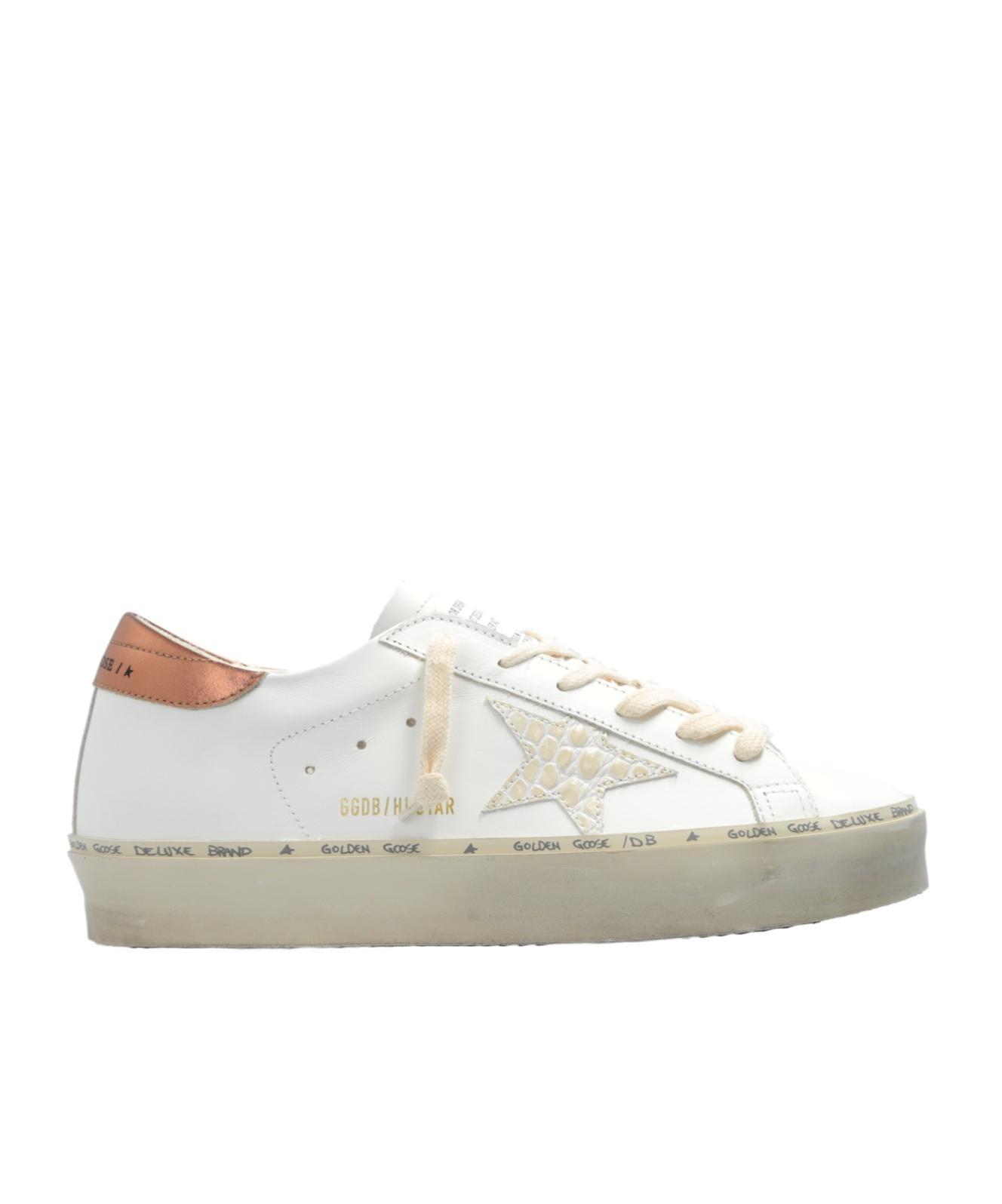 GOLDEN GOOSE Deluxe Brand Star Glittered Low In White Product Image