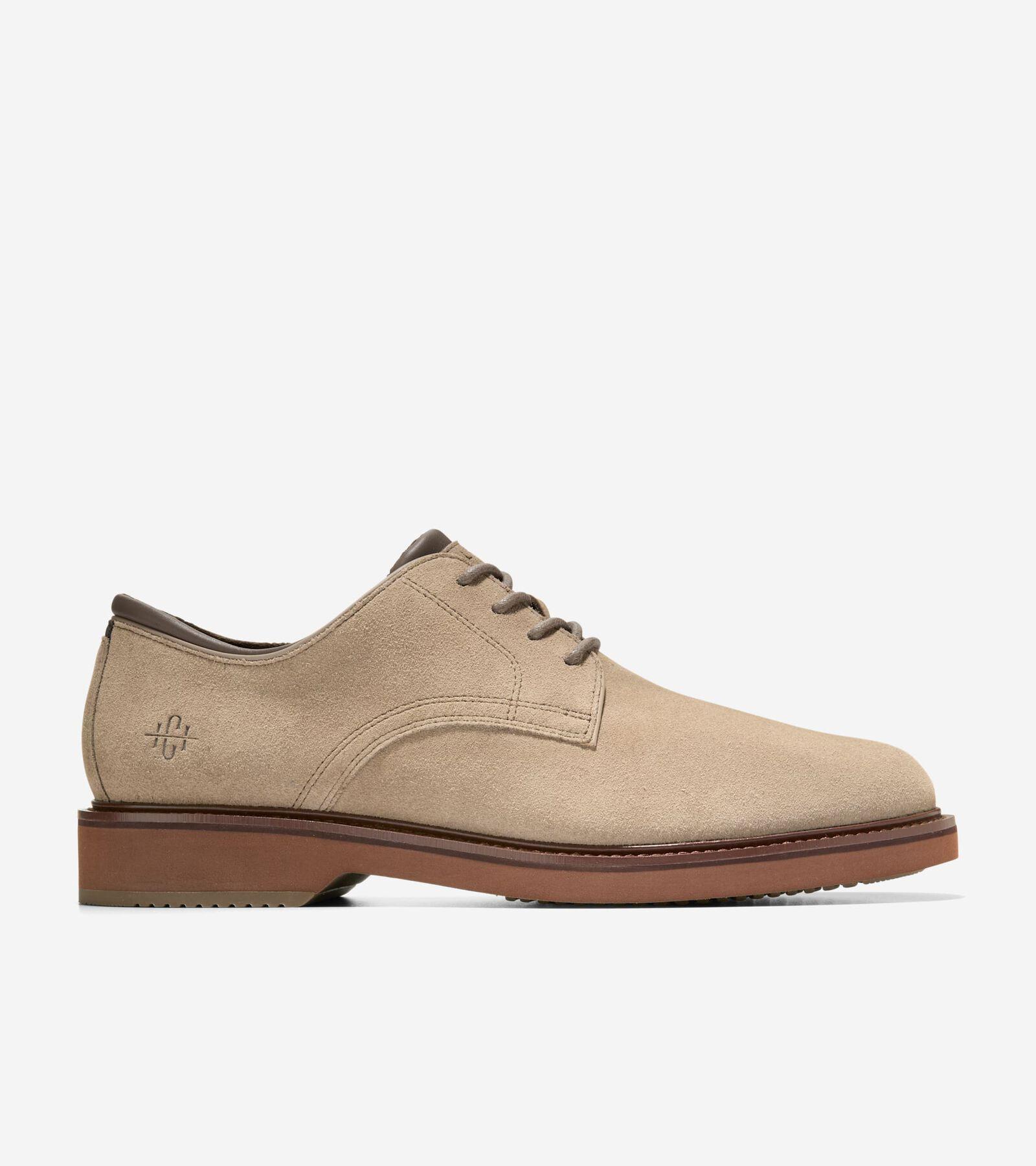 Cole Haan Mens American Classics Montrose Plain Toe Oxford Dress Shoe - Ch Dark Latte Suede Product Image