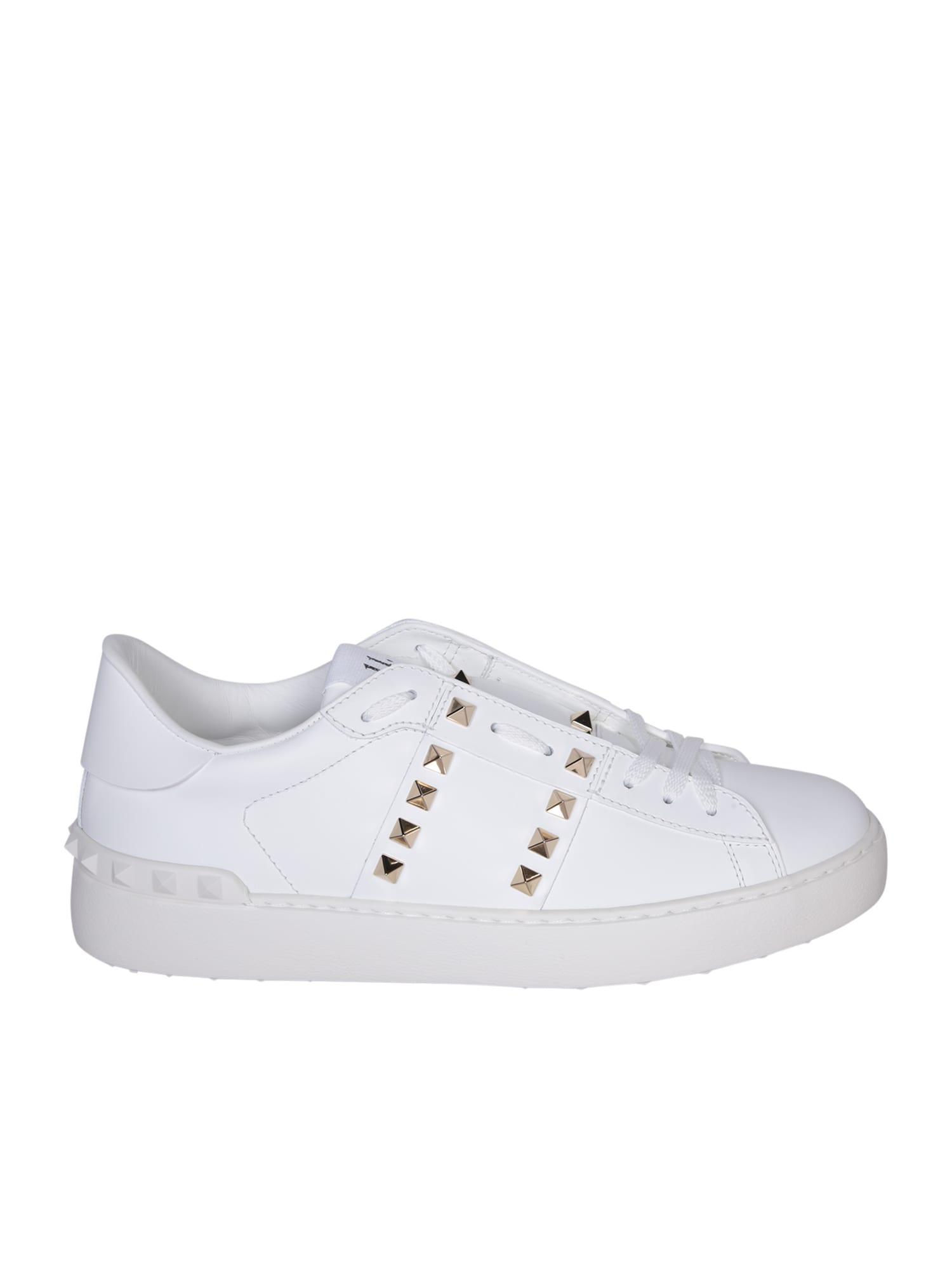 VALENTINO GARAVANI Rockstud Untitled White Sneakers Product Image