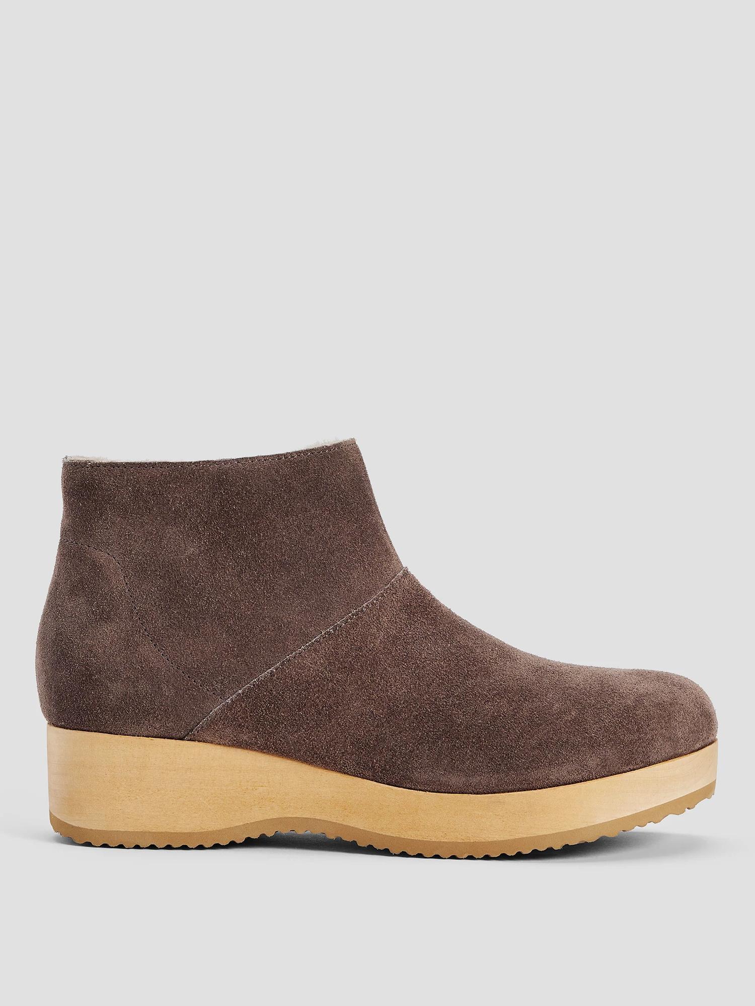 EILEEN FISHER Warm Suede Clog Bootiefemale product image