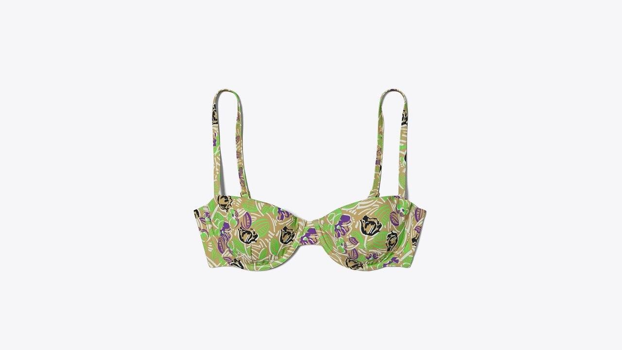 Printed Underwire Bikini Top Product Image