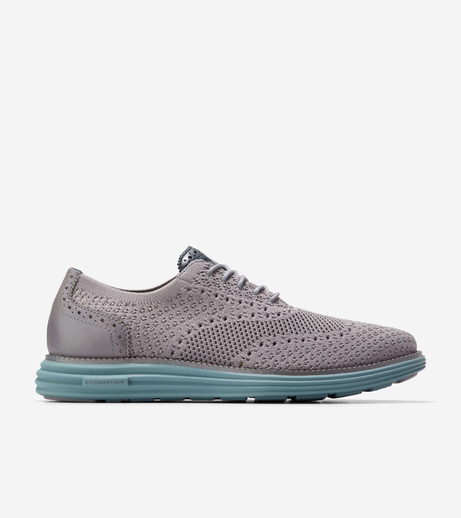 Cole Haan Mens riginal Grand Remastered Stitchlite Oxford Shoes - Grey Size 11 Product Image