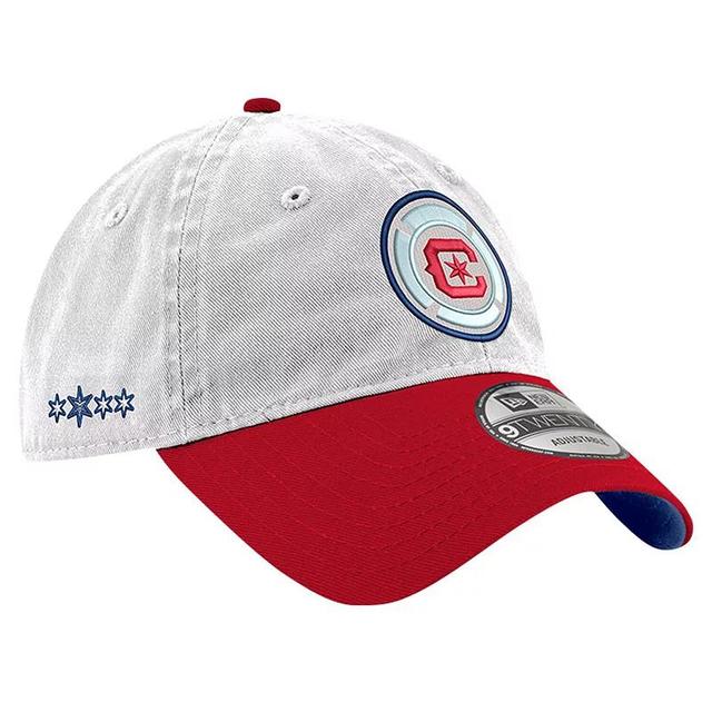 Mens New Era White Chicago Fire Jersey Hook 9TWENTY Adjustable Hat Product Image