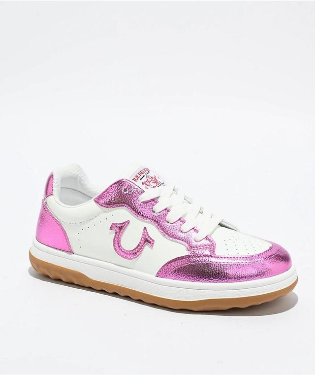 True Religion Karlie Pink & White Shoes Product Image