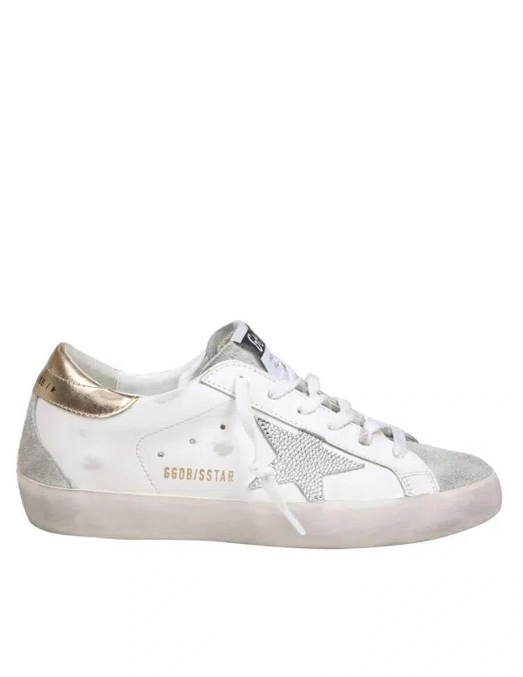 Leather And Suede Sneakers In White Product Image