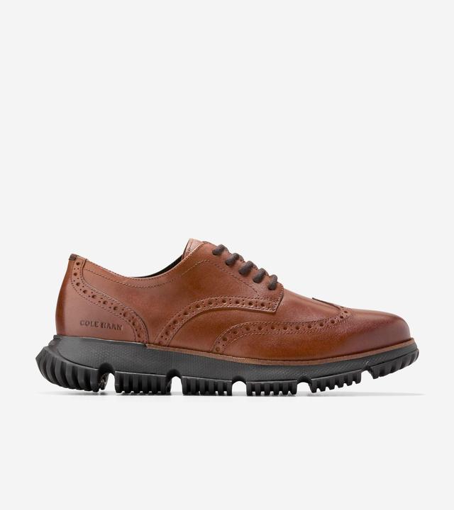 Cole Haan Mens 4.ZERGRAND Wingtip Oxford Shoes Winter Oxfords - Brown Size 10 Waterproof Product Image