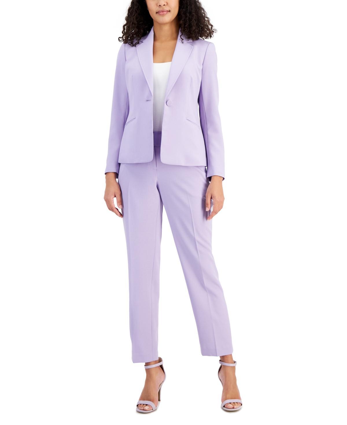 Women's Crepe One-Button Pantsuit, Regular & Petite Sizes Product Image