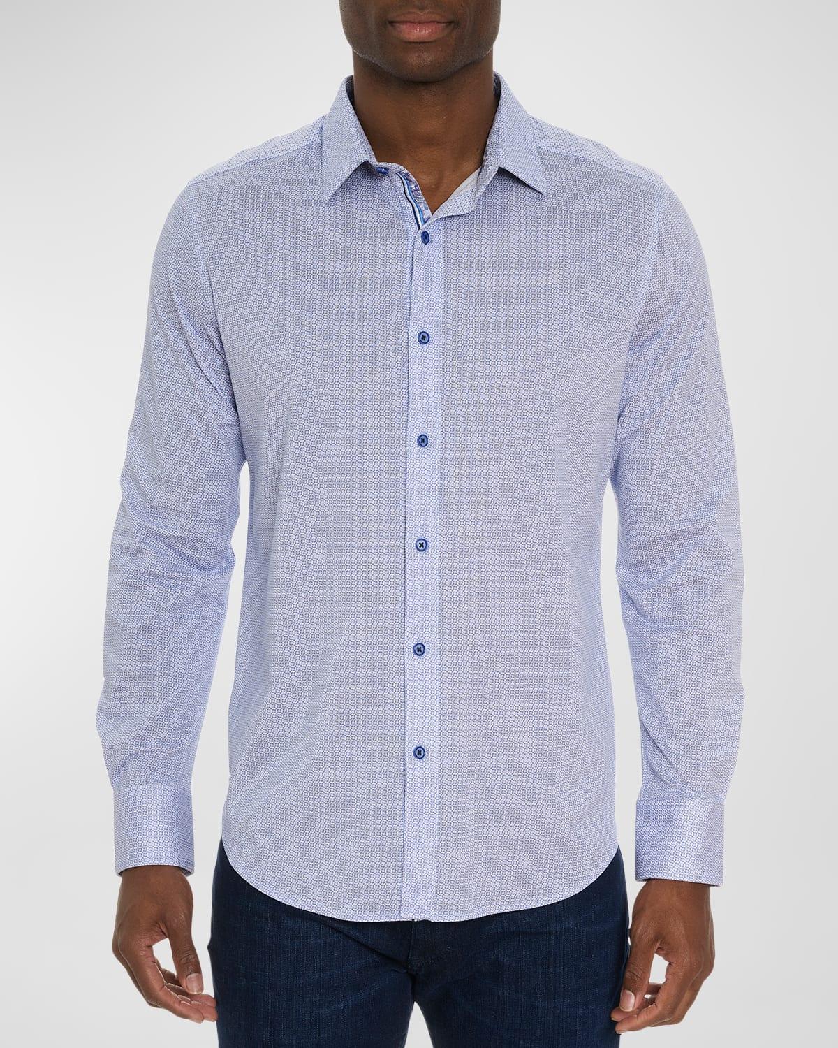 Mens Pirlo Micro-Printed Sport Shirt Product Image