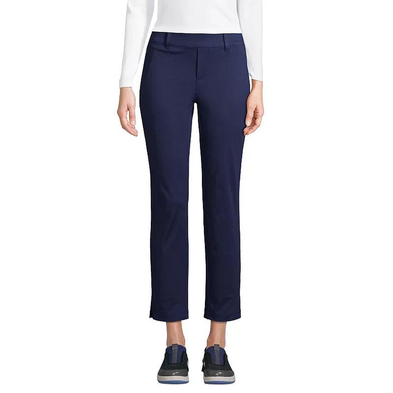 Lands End Womens Flex Mid Rise Pull On Crop Pants Product Image