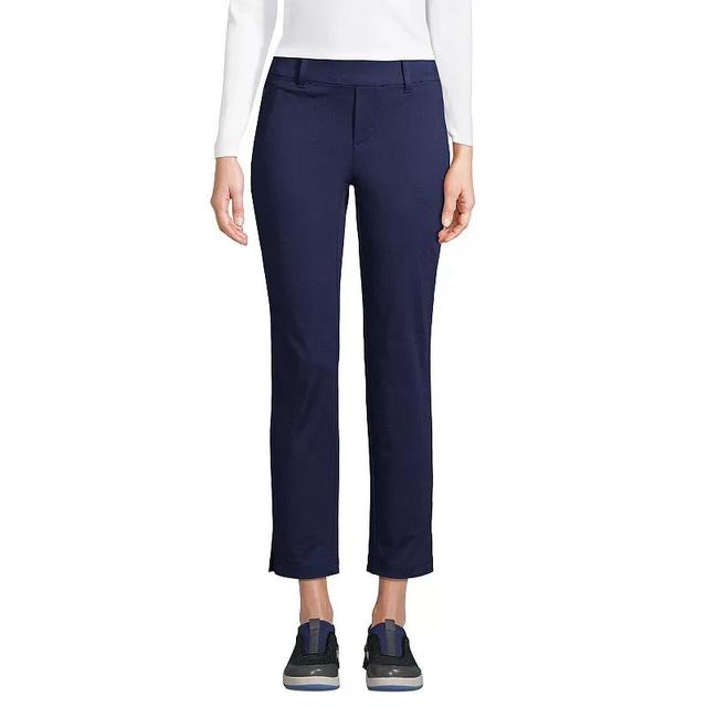 Womens Lands End Flex Mid Rise Pull On Crop Pants Product Image