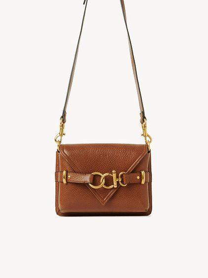 Mini crossbody Cape bag in grained leather Product Image