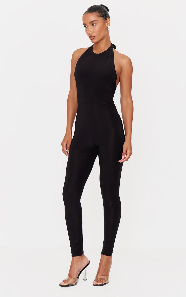 Black High Neck Jumpsuit Product Image