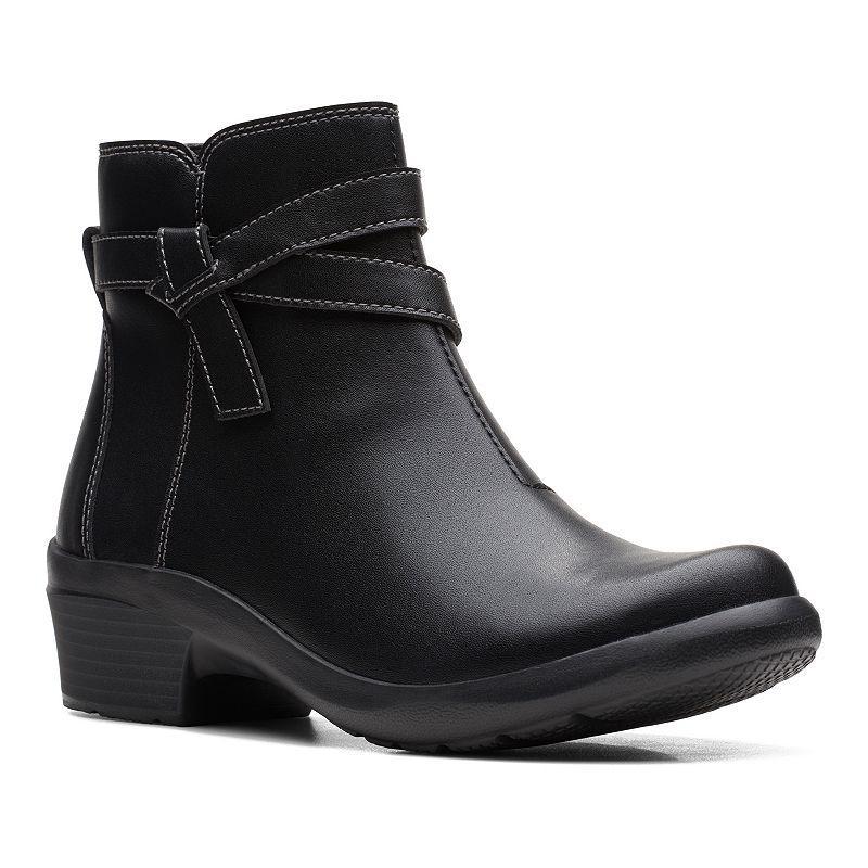 Clarks Angie Spice Leather) Women's Boots Product Image