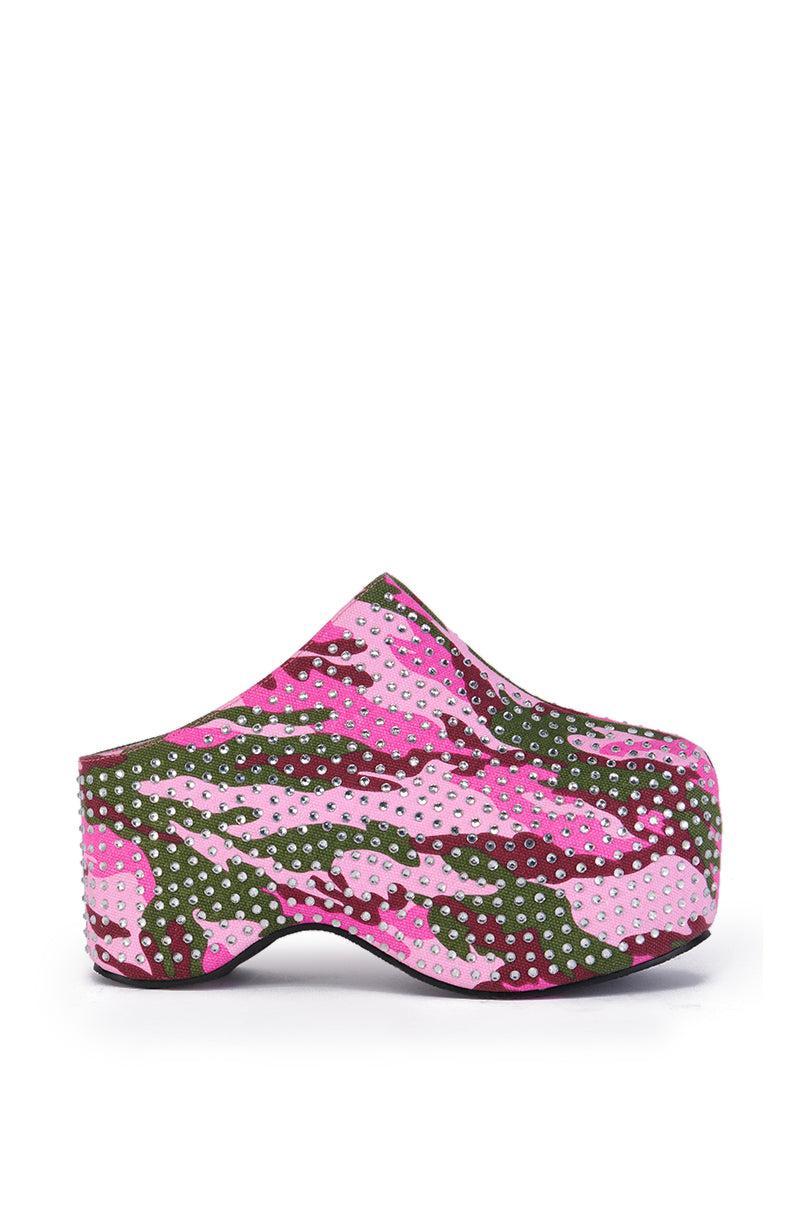 AZALEA WANG EMBELLISHED CAMO CLOG Product Image