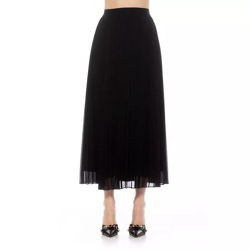 Womens ALEXIA ADMOR Kesia Pleated Midi Skirt Product Image