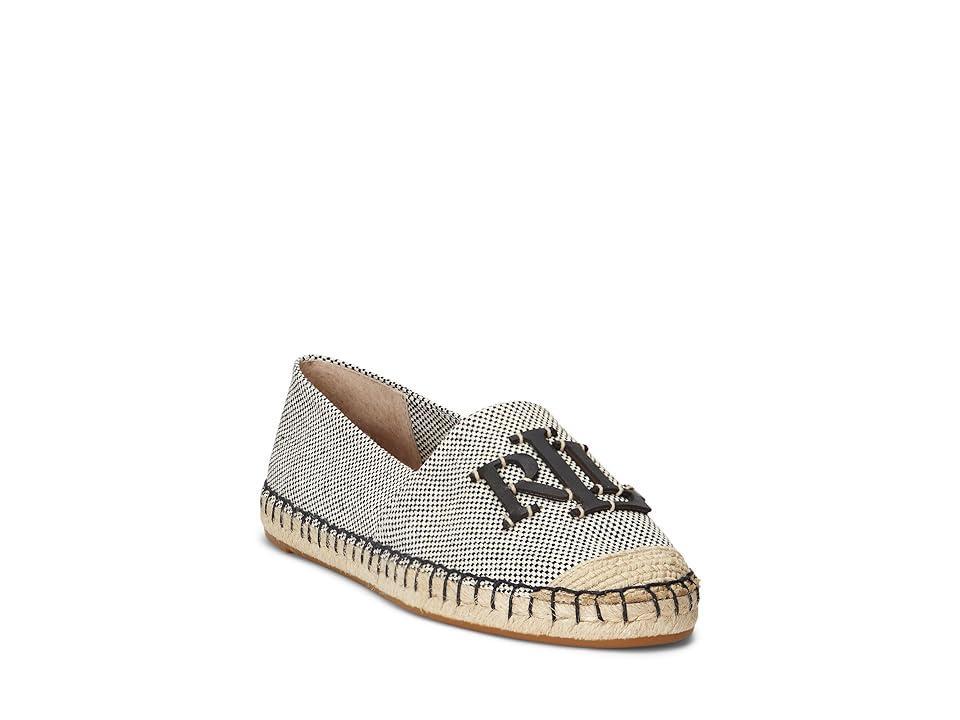 Lauren Ralph Lauren Womens Cameron Iii Logo Slip-On Espadrille Flats - Natural Product Image