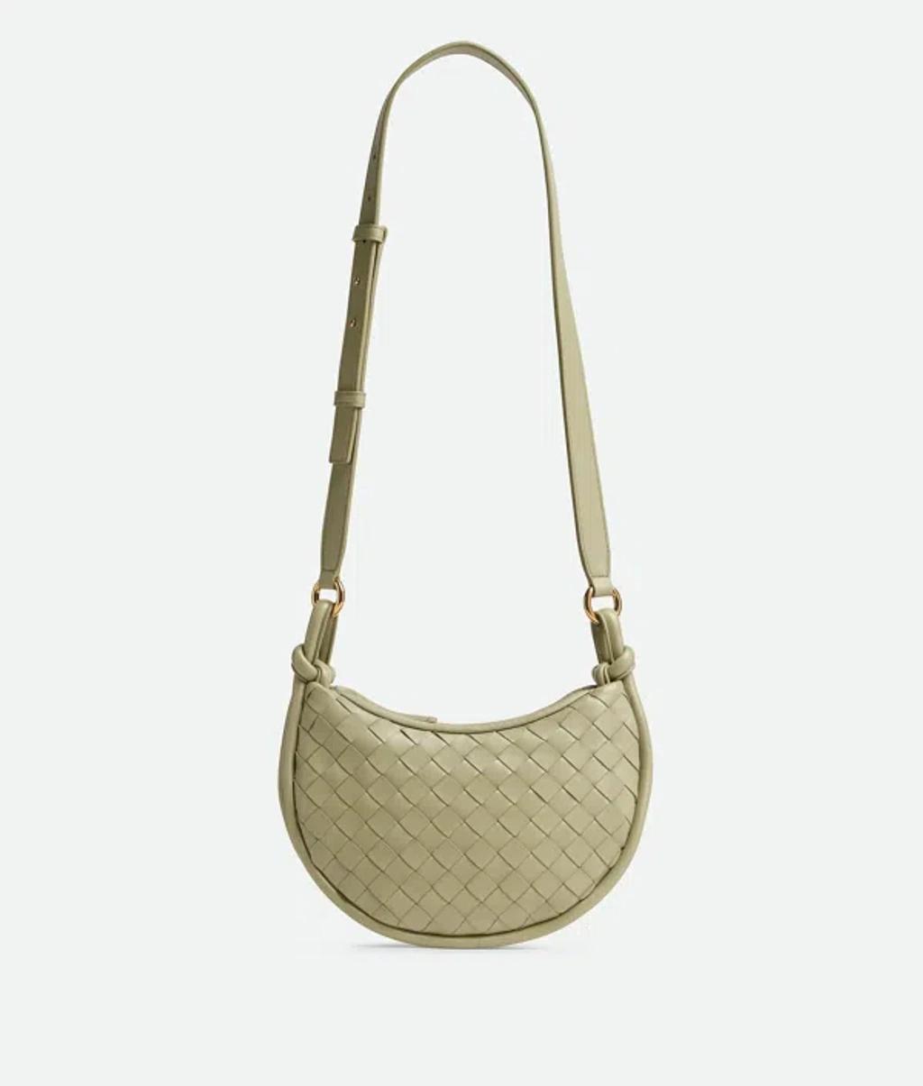 BOTTEGA VENETA Gemelli Messenger Leather Cross-body Bag In Cream Product Image