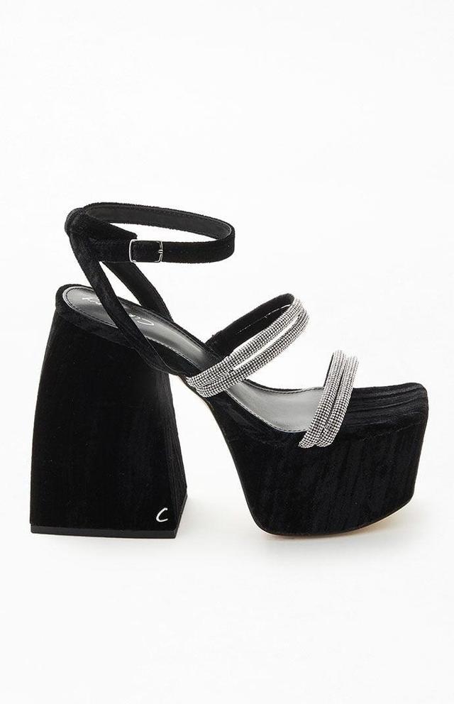 Circus Ny Mila Jewel Strappy Rhinestone Platform Sandals Womens Shoes Product Image