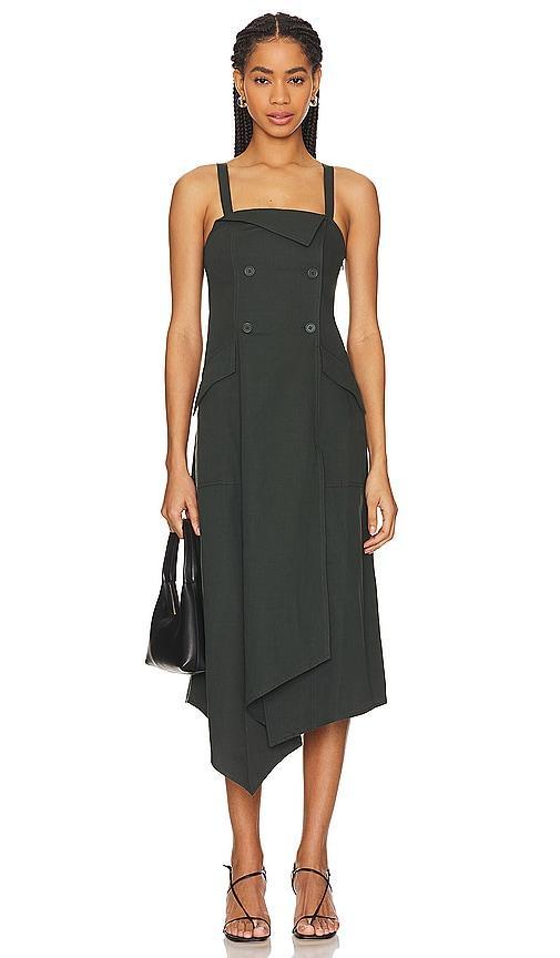 Scarlett Sleeveless Button-Front Midi Dress Product Image