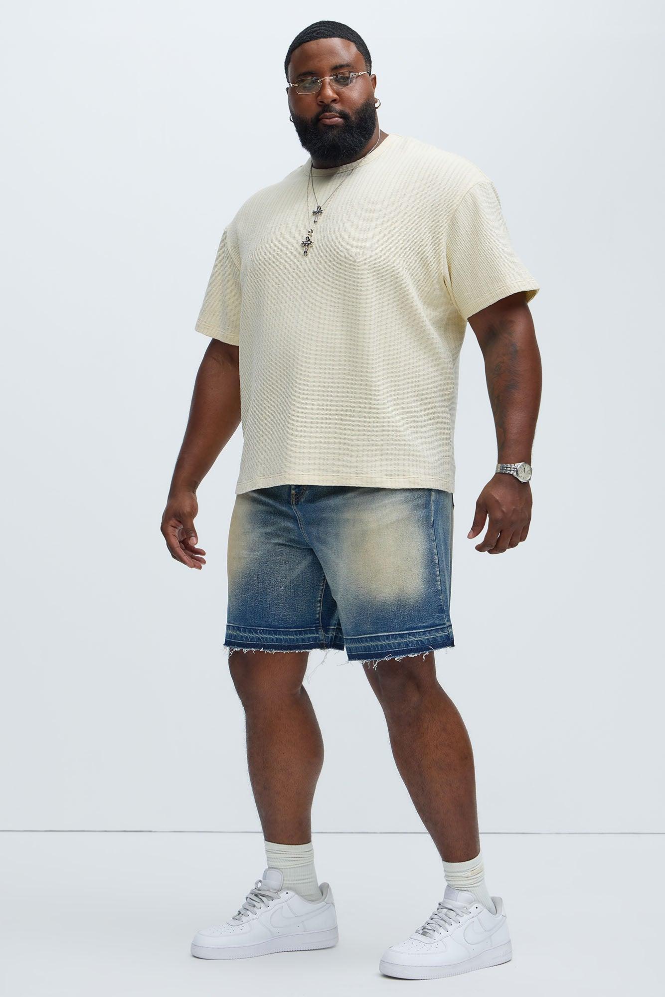 Washed Everyday Relaxed Denim Shorts - Medium Wash Product Image