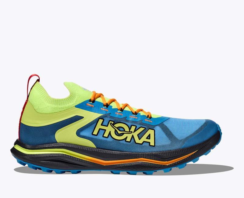 HOKA Mens Zinal 2 Shoes in Diva Blue/Lettuce, Size 11.5 Product Image