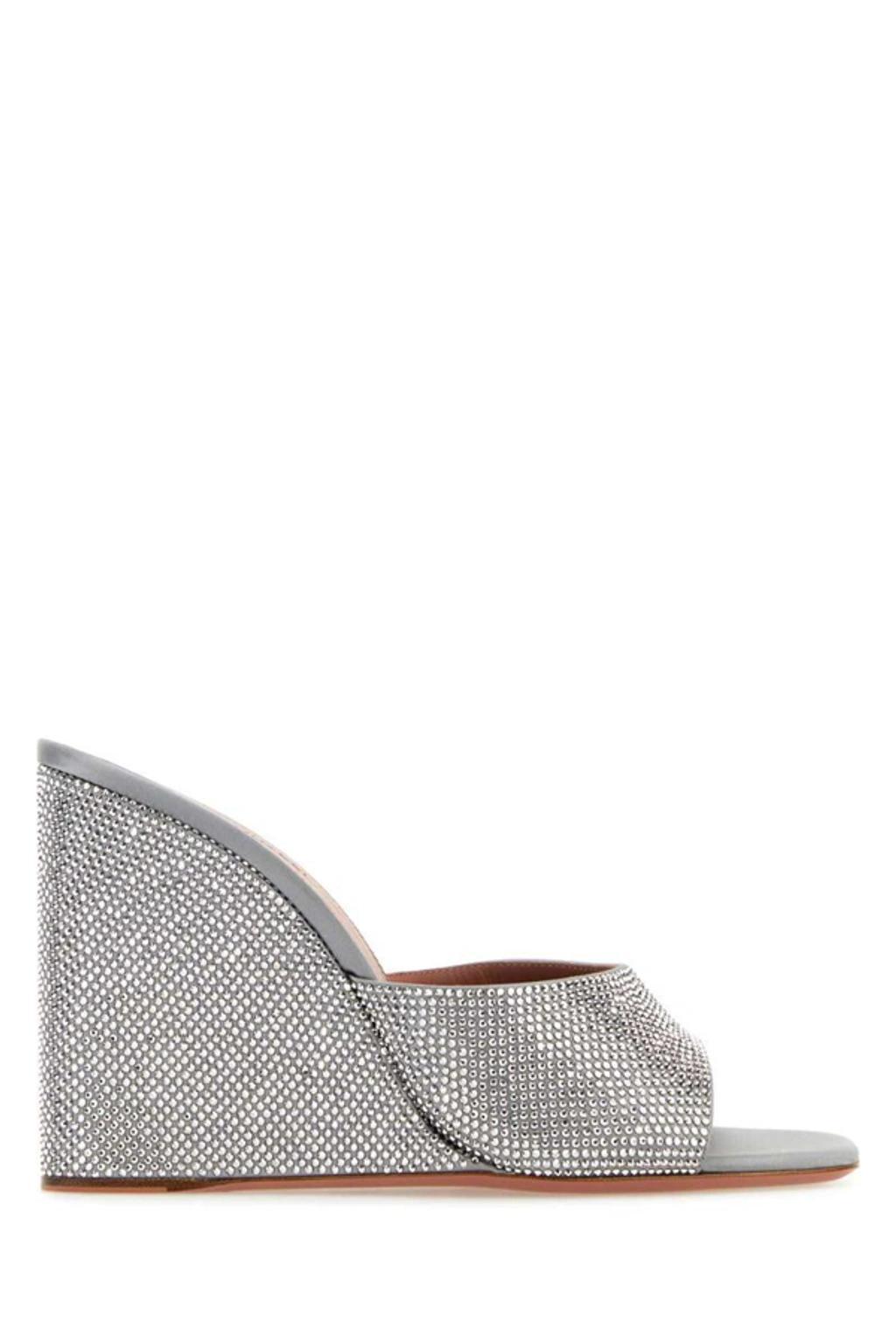 AMINA MUADDI Heeled Shoes In Grey product image