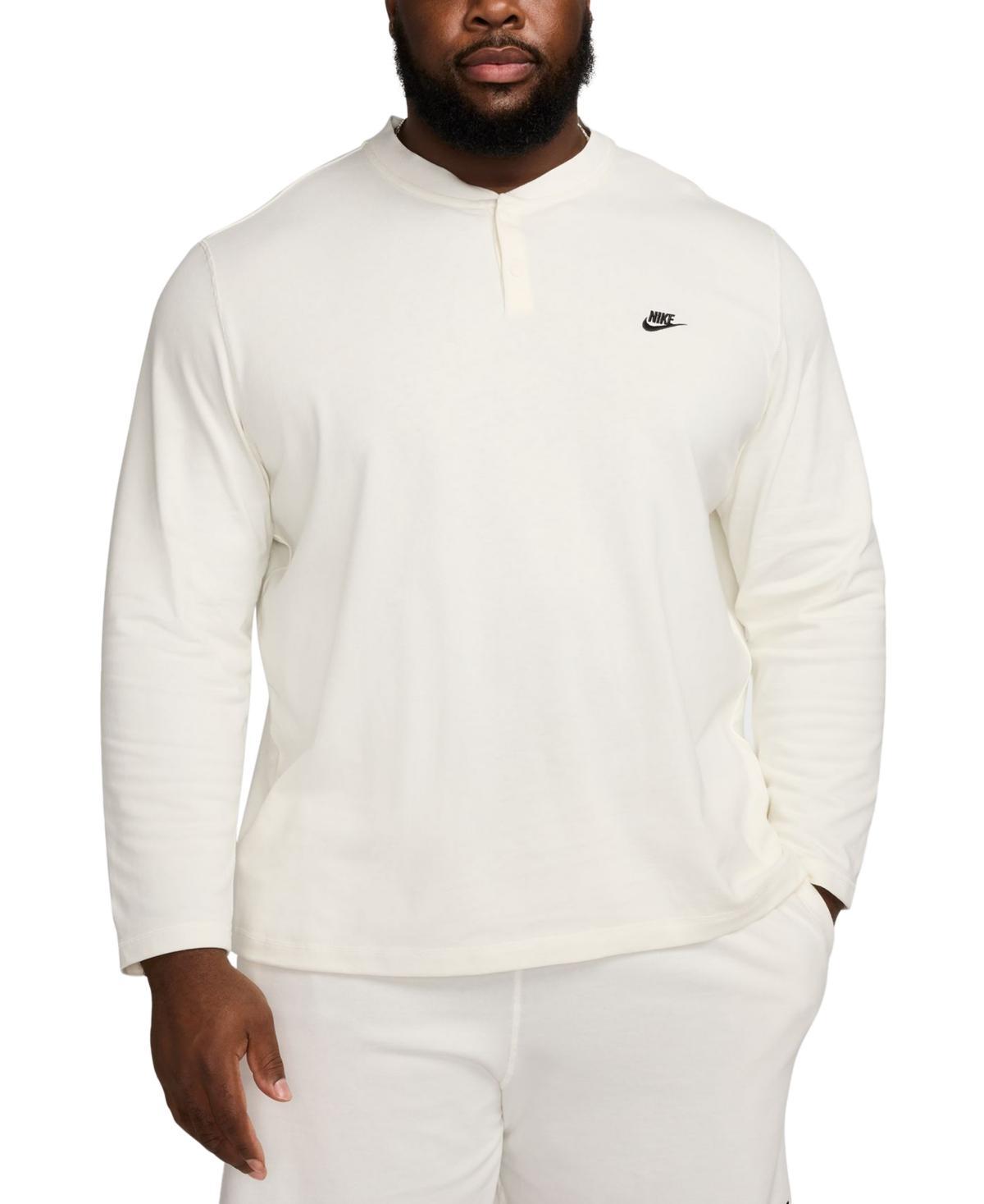 Mens Nike Club Fleece Long Sleeve Henley Product Image