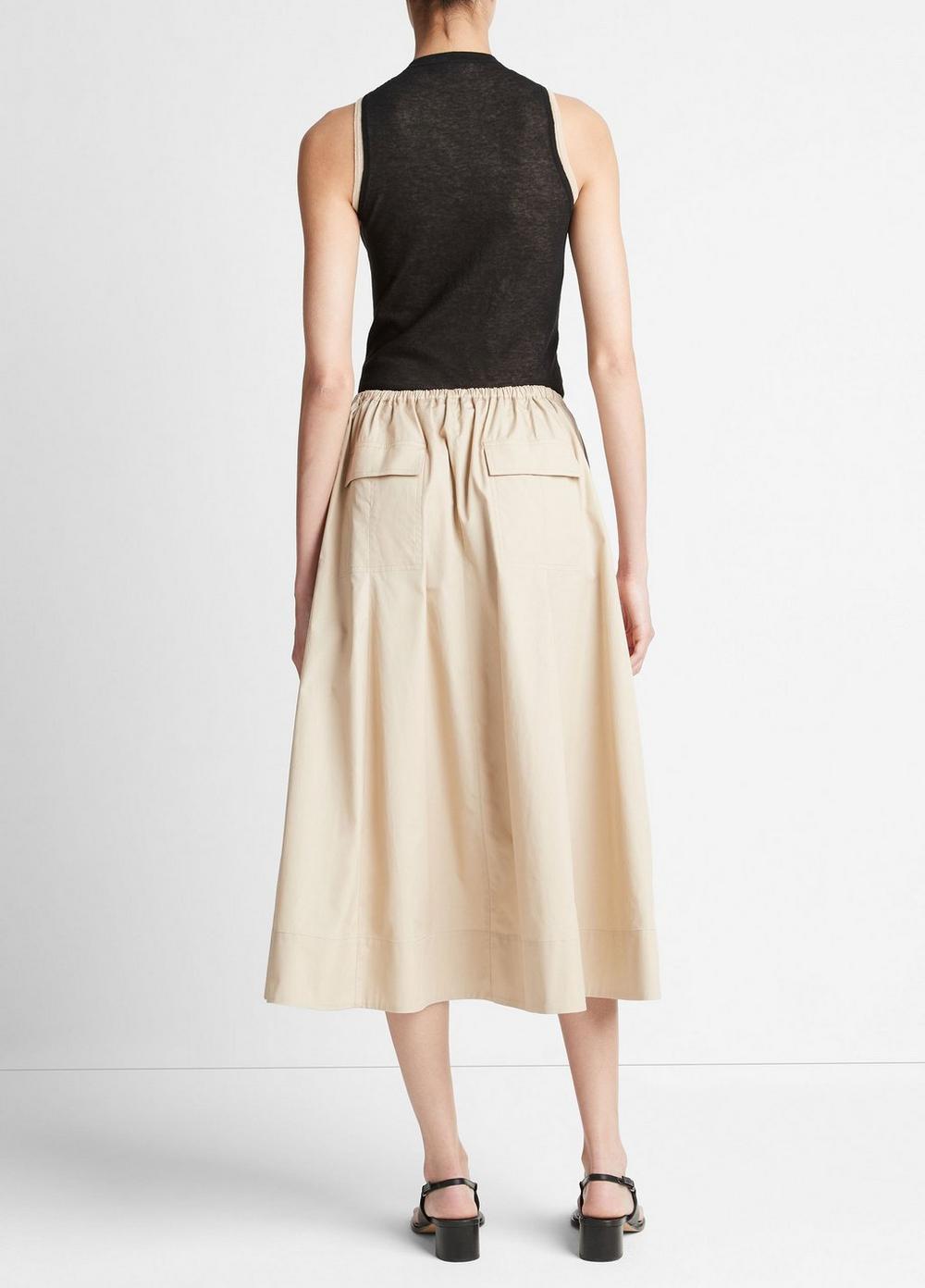 Cotton Zip-Pocket Utility Skirt Product Image