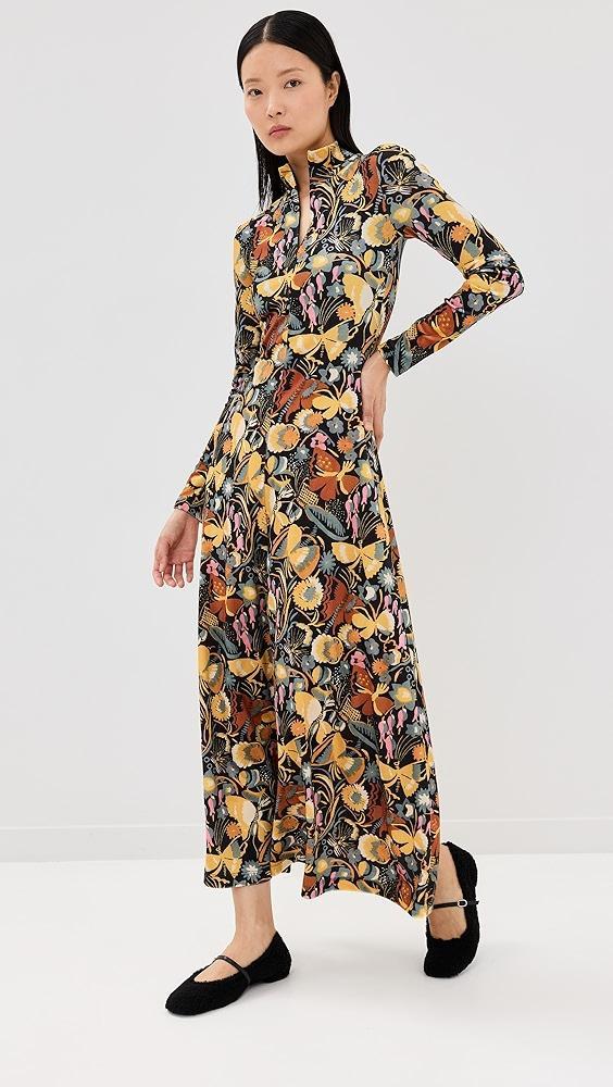 Rosetta Getty Velvet Zip Up Maxi Dress | Shopbop Product Image