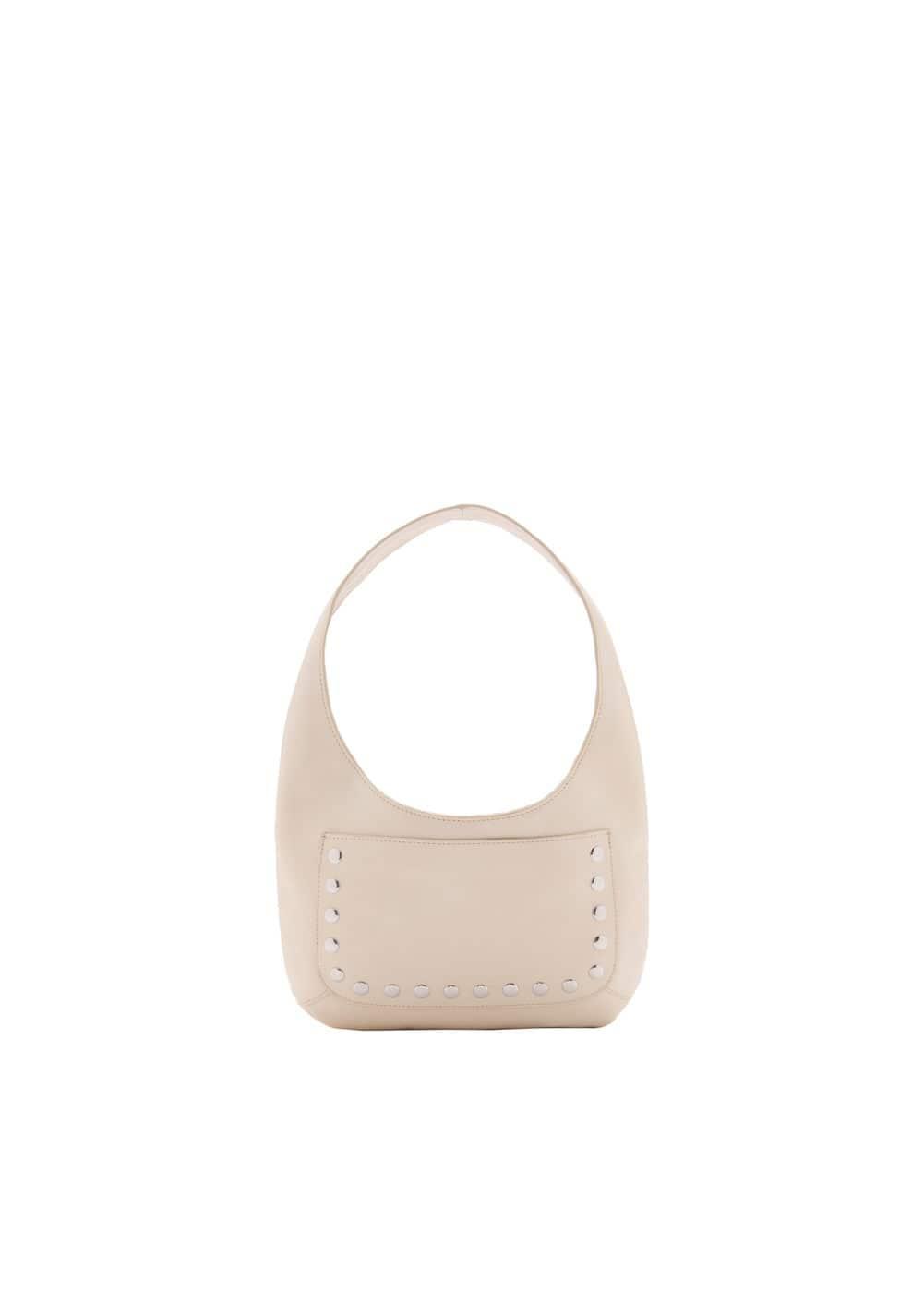 MANGO - Stud leather bag - One size - Women Product Image