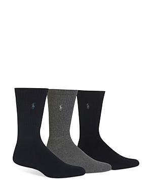 Polo Ralph Lauren Assorted Cushioned Crew Socks - Pack of 3 Product Image