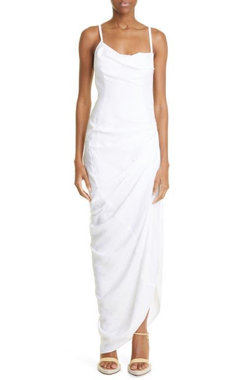 Jacquemus La Robe Saudade Asymmetric Maxi Dress Product Image