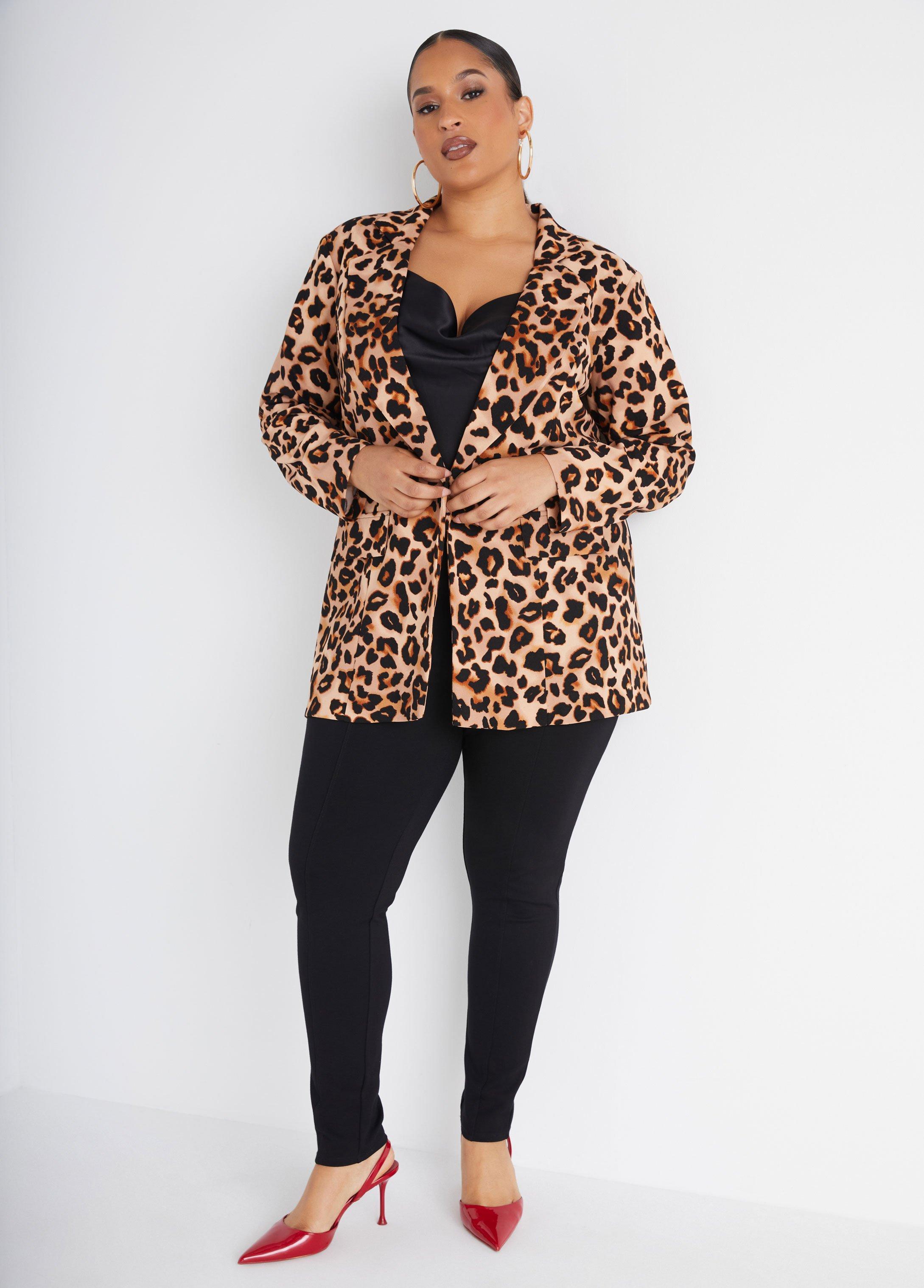 Animal Print Boyfriend Blazer Product Image