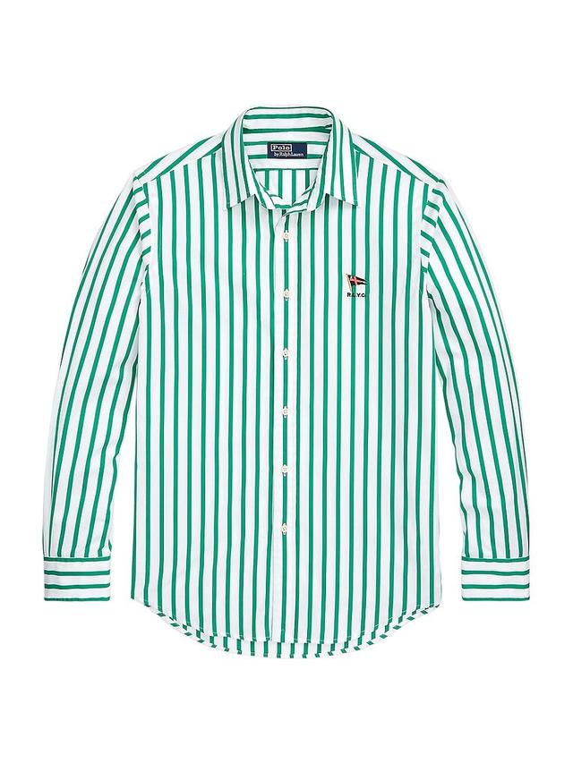 Mens Striped Long-Sleeve Sport Shirt Product Image