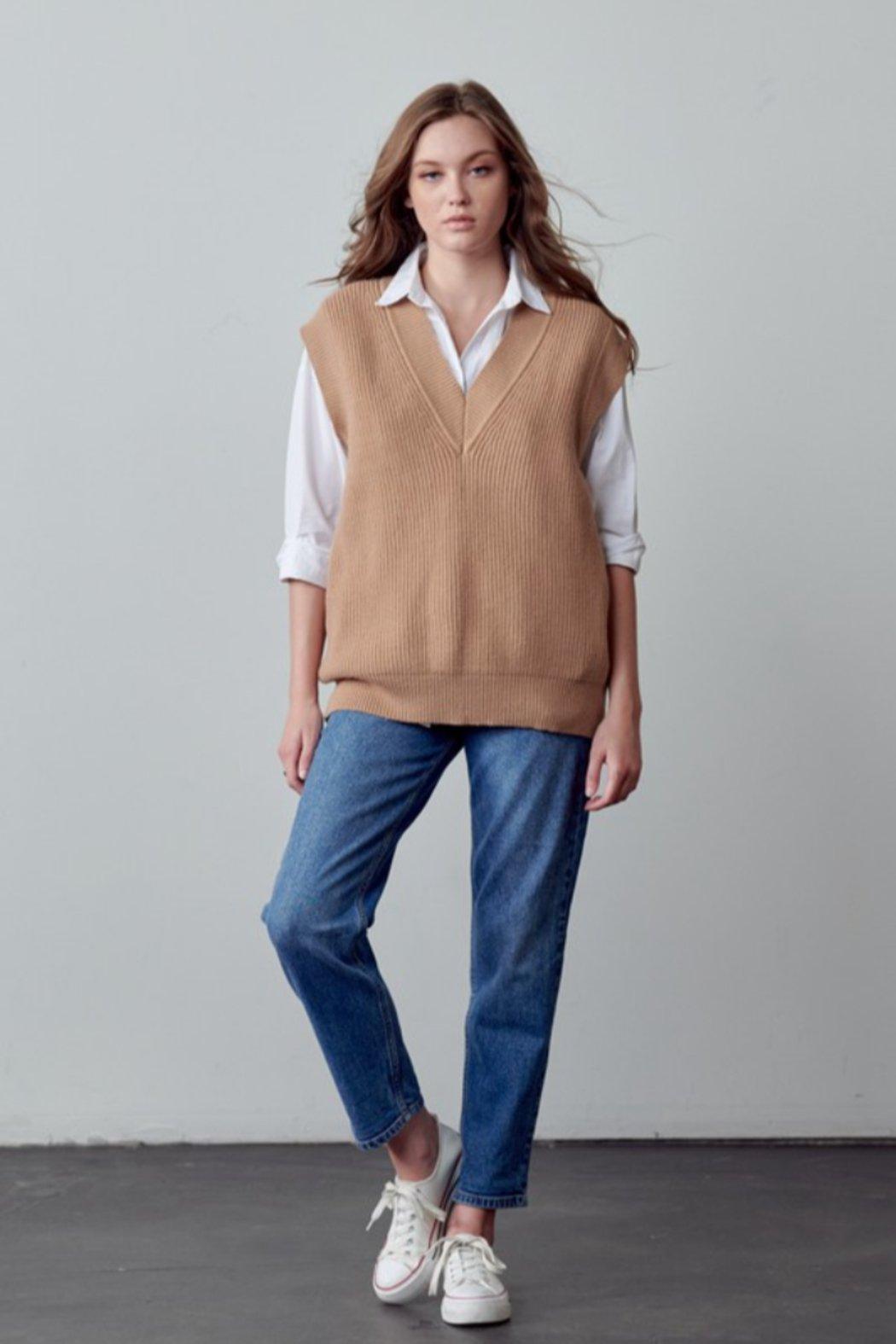 Oversized Sweater Vest Female Product Image