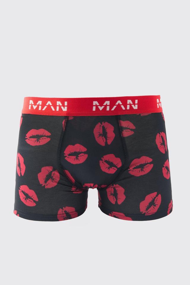 Man Kiss Me Santa Boxers | boohooMAN USA Product Image