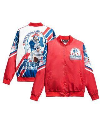 Mens Chalk Line Red New England Patriots Fanimation Satin Full-Snap Jacket Product Image