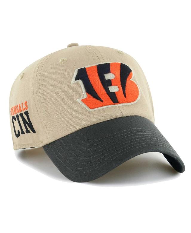 Mens 47 Brand Khaki Cincinnati Bengals Ashford Clean Up Adjustable Hat - Khaki Product Image