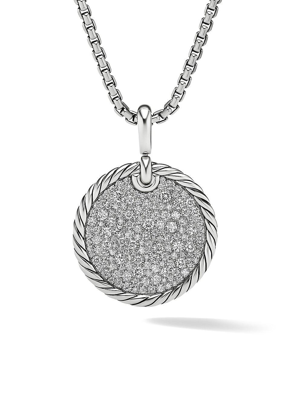 Womens DY Elements Disc Pendant With Pav Diamonds Product Image