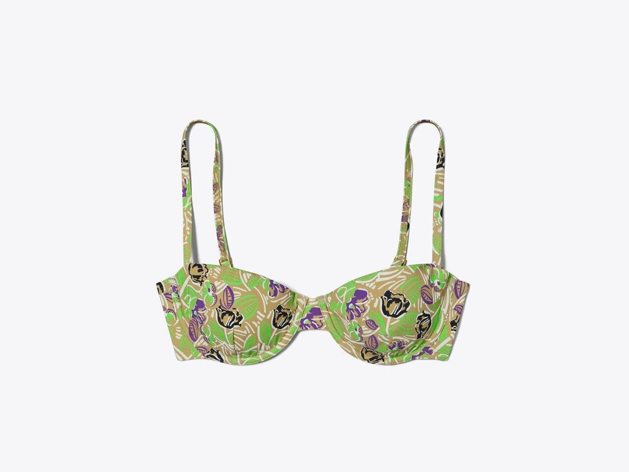 Printed Underwire Bikini Top Product Image