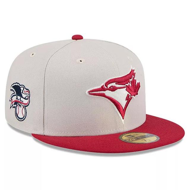 Mens New Era Khaki/Red Toronto Blue Jays 2024 Fourth of July 59FIFTY Fitted Hat Product Image