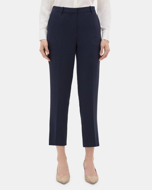 Slim Cropped Pant in Crepe Product Image