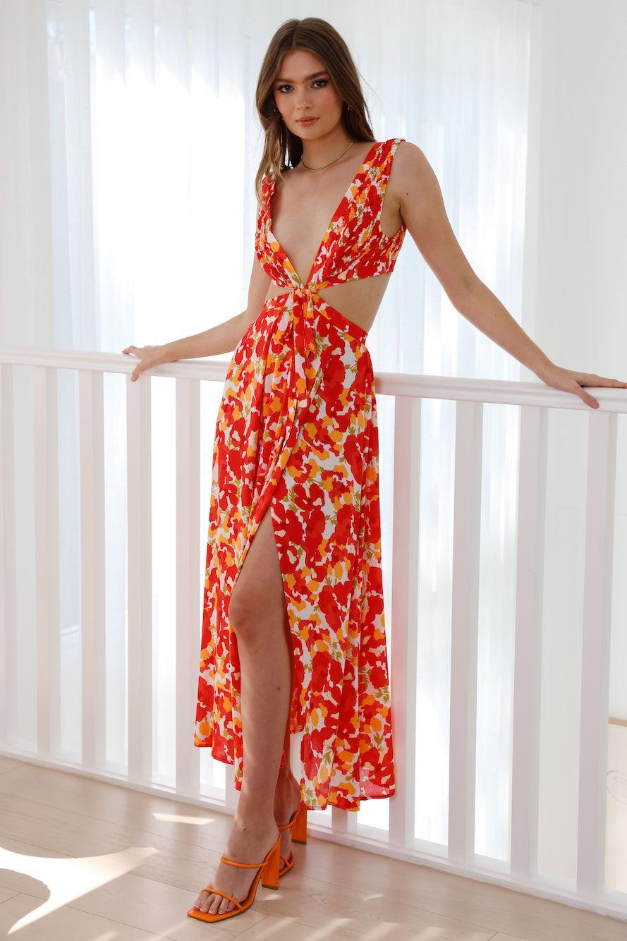 Free Love Maxi Dress Red Product Image