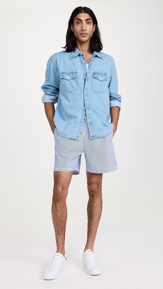 Polo Ralph Lauren Traveler Seersucker Swim Trunks | Shopbop Product Image